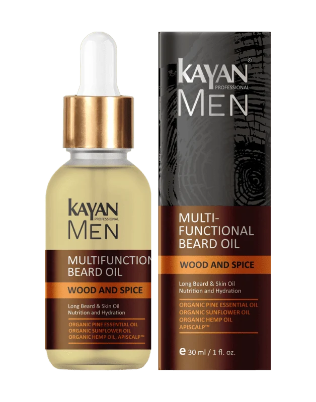 Мультифункціональна олія для бороди для чоловіків Kayan Men, 30 ml