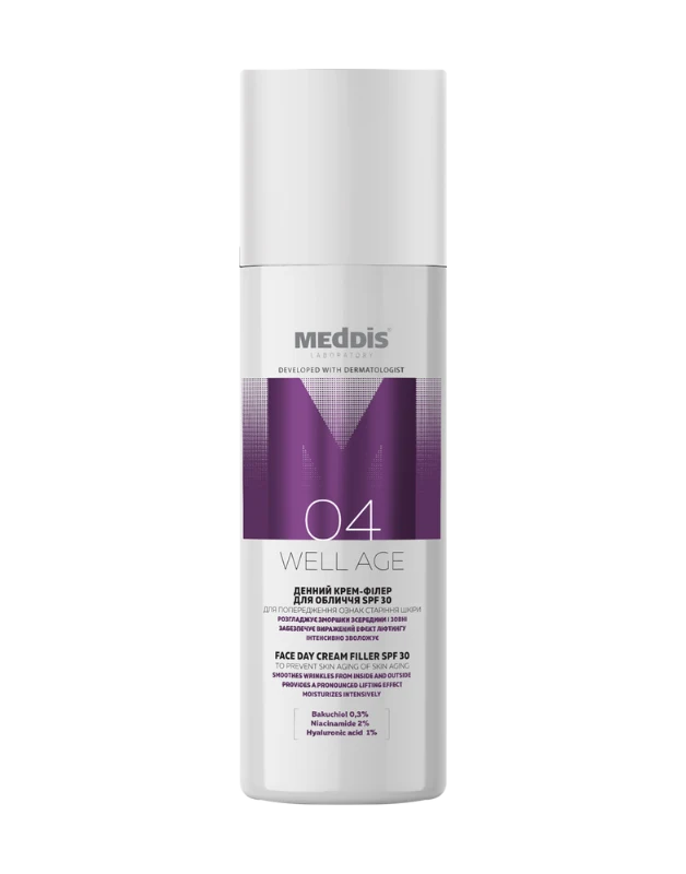 Денний крем-філер для обличчя SPF 30 Meddis Well Age, 50 мл