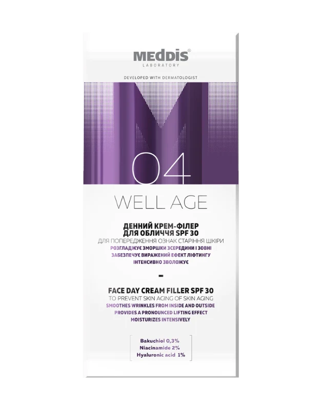 Денний крем-філер для обличчя SPF 30 Meddis Well Age, 50 мл