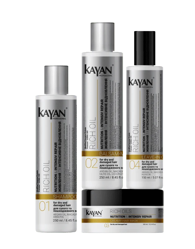 Набір для сухого та пошкодженого волосся Kayan Rich Oil